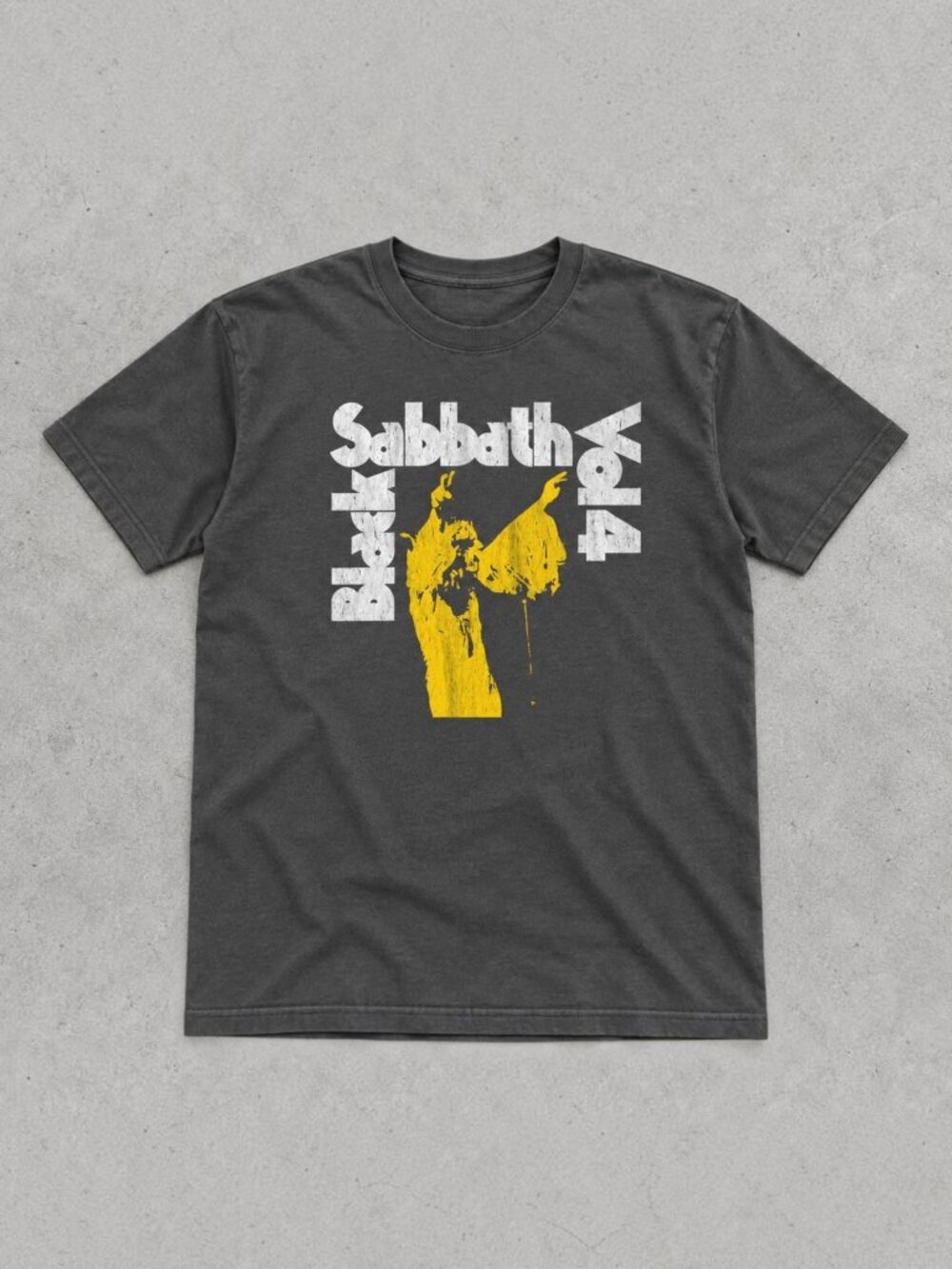 Gildan Black Sabbath Vol 4 Charcoal Graphic T-Shirt